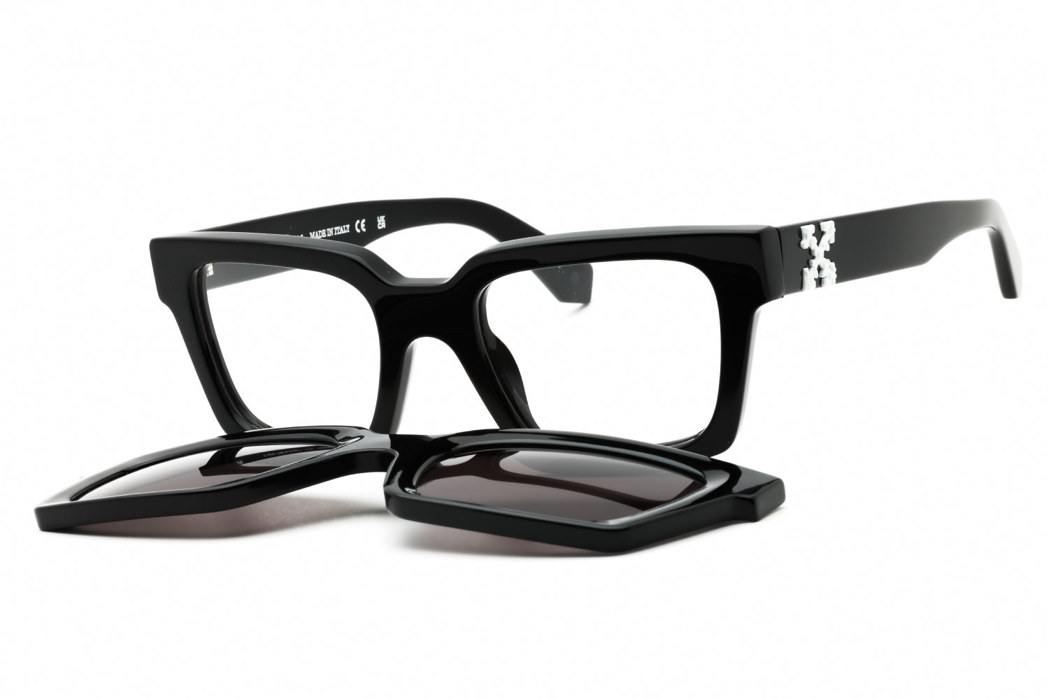 OFF WHITE CLIP ON GREY